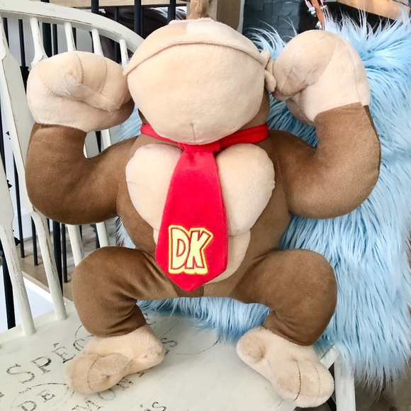 Super Mario, DONKEY KONG, 21 Inch Tall, Stuffed, Plush, 2022, Good Condition - Picture 3 of 13